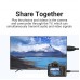 Удлинитель HDMI-microHDMI v.1.2 Vention M/F PVC 1080P 60Hz gold-plated 1m Black (ABBBF)