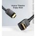 Кабель HDMI-HDMI v.2.0 Vention 4K 60Hz 18Gbps 30AWG 90 HDR Video gold-plated 5m Black (AAR-E)