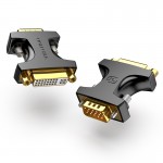 Адаптер DVI-I-VGA Vention (24 + 5) 1080P 60Hz M/F Upgraded Black (DDDB0)