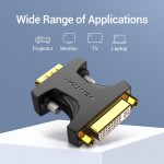 Адаптер DVI-I-VGA Vention (24 + 5) 1080P 60Hz M/F Upgraded Black (DDDB0)