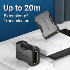 Адаптер HDMI-HDMI Vention M/M 4K v.2.0 UHD 60Hz Upgraded Black (AIRB0)