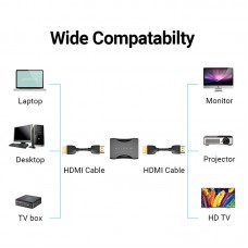 Адаптер HDMI-HDMI Vention M/M 4K v.2.0 UHD 60Hz Upgraded Black (AIRB0)
