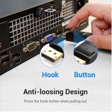 Кабель DisplayPort-DVI-D v.1.2 (24+1) Vention 1080P 60Hz 2m Black (HAFBH)
