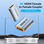Адаптер HDMI-HDMI 2.1 Vention F/F Aluminum Alloy 8K 60Hz 4K 120Hz 2K 144Hz 48Gbps Blue (AIUH0) Адаптер HDMI-HDMI 2.1 Vention F/F Aluminum Alloy 8K 60Hz 4K 120Hz 2K 144Hz 48Gbps Blue (AIUH0)