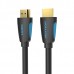 Кабель HDMI-HDMI v.2.0 Vention 4K 60Hz 18Gbps gold-plated 1m Black (VAA-M02-B100)