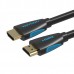 Кабель HDMI-HDMI v.2.0 Vention 4K 60Hz 18Gbps gold-plated 1m Black (VAA-M02-B100)