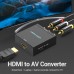 Конвертер HDMI-3RCA Vention 1080P 60Hz gold-plated Black (AEEB0)