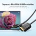 Кабель Type-C-HDMI Thunderbolt 3 v.1.4 Vention 4K 30Hz 2K 30Hz 1m Black (CGUBF)