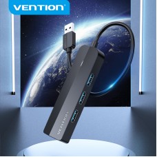 USB HUB Vention USB-MicroUSB-RJ45 3USB 3.0 Ethernet Adapter 5Gbps, 0.15m