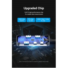 USB HUB 5 в 1 Vention Type-C-USB 4USB 3.0 2Type-C 3.1 1Gen PD 100W 5Gbps, 0.15m