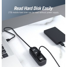 USB HUB Vention USB-USB 4USB 2.0(VAS-J43-B050), 0.15m