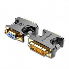 Адаптер DVI-I-VGA Vention M/F (24 + 5) 1080P 60Hz Upgraded Black (ECFBO), Черный