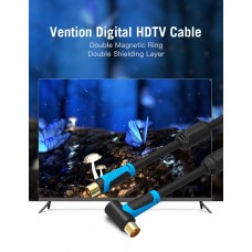 Кабель Coaxial Vention антенный F/F угол 90 gold-plated, 2m