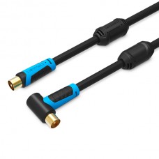Кабель Coaxial Vention антенный F/F угол 90 gold-plated, 3m