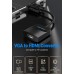 Перехідник VGA 15F --> HDMI M, 1080P 60Hz, 3,5мм Audio, кабель 0,15м Vention чорний