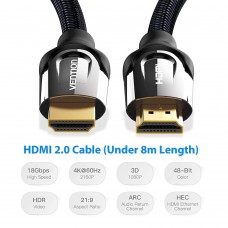 Кабель HDMI M - M, 3.0  м, V2.0, 4K 60Гц, обплетення, Zinc Alloy Type чорний Vention (VAA-B05-B300)