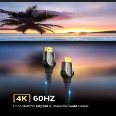 Кабель HDMI M - M, 3.0  м, V2.0, 4K 60Гц, обплетення, Zinc Alloy Type чорний Vention (VAA-B05-B300)