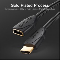 Кабель HDMI M - F (подовжувач), 2.0 м, V2.0, 4K 60Hz PVC Vention