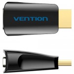 Перехідник HDMI M -> VGA F, 1080P 60Hz, 3,5мм Audio, Vention чорний Перехідник HDMI M -> VGA F, 1080P 60Hz, 3,5мм Audio, Vention чорний