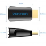 Перехідник HDMI M -> VGA F, 1080P 60Hz, 3,5мм Audio, Vention чорний Перехідник HDMI M -> VGA F, 1080P 60Hz, 3,5мм Audio, Vention чорний