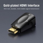 Перехідник HDMI M -> VGA F, 1080P 60Hz, 3,5мм Audio, Vention чорний Перехідник HDMI M -> VGA F, 1080P 60Hz, 3,5мм Audio, Vention чорний
