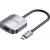 Перехідник USB 3.1 Type-C --> HDMI (F), 4K 30HZ, кабель 0.15м, Vention сірий