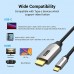 Кабель USB 3.1 Type-C M - HDMI M, 2.0m v.2.0 4K 60Hz Aluminum Alloy Type чорний Vention