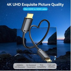 Кабель HDMI M - Mini M, 3.0 м, V2.0 4K 60Гц 18Gbps HDR Dolby Vention
