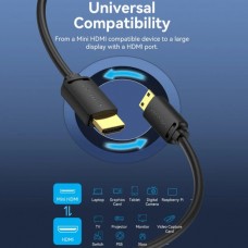 Кабель HDMI M - Mini M, 3.0 м, V2.0 4K 60Гц 18Gbps HDR Dolby Vention