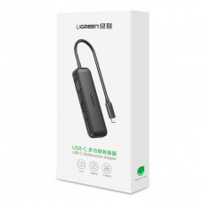 Перехідник USB 2.0 Type-C --> VGA V1.2 /HDMI V2.0b/DP  V1.2a CM260 UGREEN Чорний