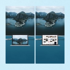 Перехідник USB 2.0 Type-C --> VGA V1.2 /HDMI V2.0b/DP  V1.2a CM260 UGREEN Чорний