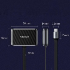 Перехідник USB 2.0 Type-C --> HDMI+VGA (HDMI 1.4b) CM303 Ugreen чорний
