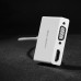 Перехідник USB 3.1 Type C --> HDMI + VGA MM123 UGREEN Білий