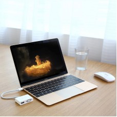 Перехідник USB 3.1 Type C --> HDMI + VGA MM123 UGREEN Білий