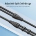 Перехідник аудіо Jack 3.5mm TRRS M -> 2X 3.5mm F (мікрофон + навушники) чорний Vention