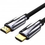 Кабель HDMI M - M, 1.5м, V2.1, 8K 60Гц обплетення, чорний Vention Кабель HDMI M - M, 1.5м, V2.1, 8K 60Гц обплетення, чорний Vention