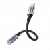 Перехідник Lightning --> 3.5 mm 10cm Headphone Jack Adapter Model US211 UGREEN Сірий