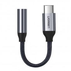 Кабель Type C - AUX Audio M/F 0.10м UGREEN AV142 Чорний