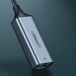 Перехідник USB 3.1 Type-C --> Ethernet RJ45 1000 Mb CM199 UGREEN Косм. Сірий Перехідник USB 3.1 Type-C --> Ethernet RJ45 1000 Mb CM199 UGREEN Косм. Сірий