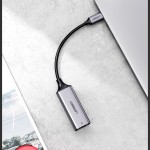 Перехідник USB 3.1 Type-C --> Ethernet RJ45 1000 Mb CM199 UGREEN Косм. Сірий Перехідник USB 3.1 Type-C --> Ethernet RJ45 1000 Mb CM199 UGREEN Косм. Сірий