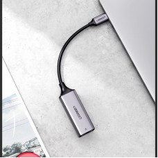 Перехідник USB 3.1 Type-C --> Ethernet RJ45 1000 Mb CM199 UGREEN Косм. Сірий