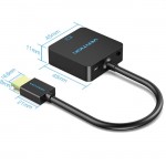 Перехідник HDMI M -> VGA F, 1080P 60Hz, 3,5мм Micro USB (F) powered, кабель 0,15м Vention чорний Перехідник HDMI M -> VGA F, 1080P 60Hz, 3,5мм Micro USB (F) powered, кабель 0,15м Vention чорний