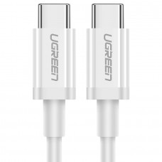 Кабель USB 2.0 Type-C M-M, 1 м, 60W Білий, ABS Cover US264 UGREEN
