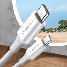 Кабель USB 2.0 Type-C M-M, 1 м, 60W Білий, ABS Cover US264 UGREEN