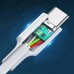 Кабель USB 2.0 Type-C M-M, 1 м, 60W Білий, ABS Cover US264 UGREEN