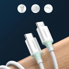 Кабель USB 2.0 Type-C M-M, 1 м, 60W Білий, ABS Cover US264 UGREEN