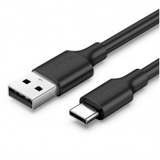 Кабель USB 2.0 AM-Type-C M, 1 м, 60W Nickel Plating Чорний, US287 UGREEN