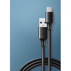 Кабель USB 2.0 AM-Type-C M, 1 м, 60W Nickel Plating Чорний, US287 UGREEN