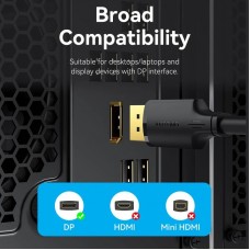 Кабель DisplayPort M - M 5.0м, V1.2, 4K 60 Гц 3D Dolby 7.1 Vention