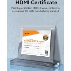 Кабель HDMI M - M, 5.0 м, V2.0, 4K 60Гц, Aluminum Alloy Blue Vention